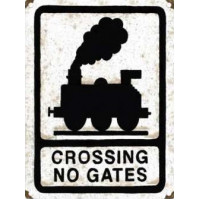 Crossing, no gates